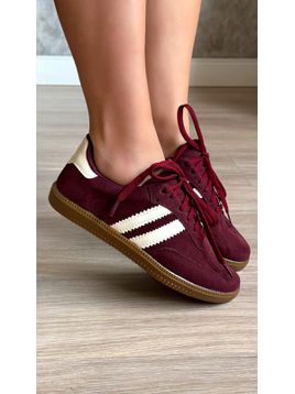 Tênis samba aluzza marsala