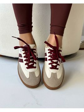 Tênis samba off com marsala