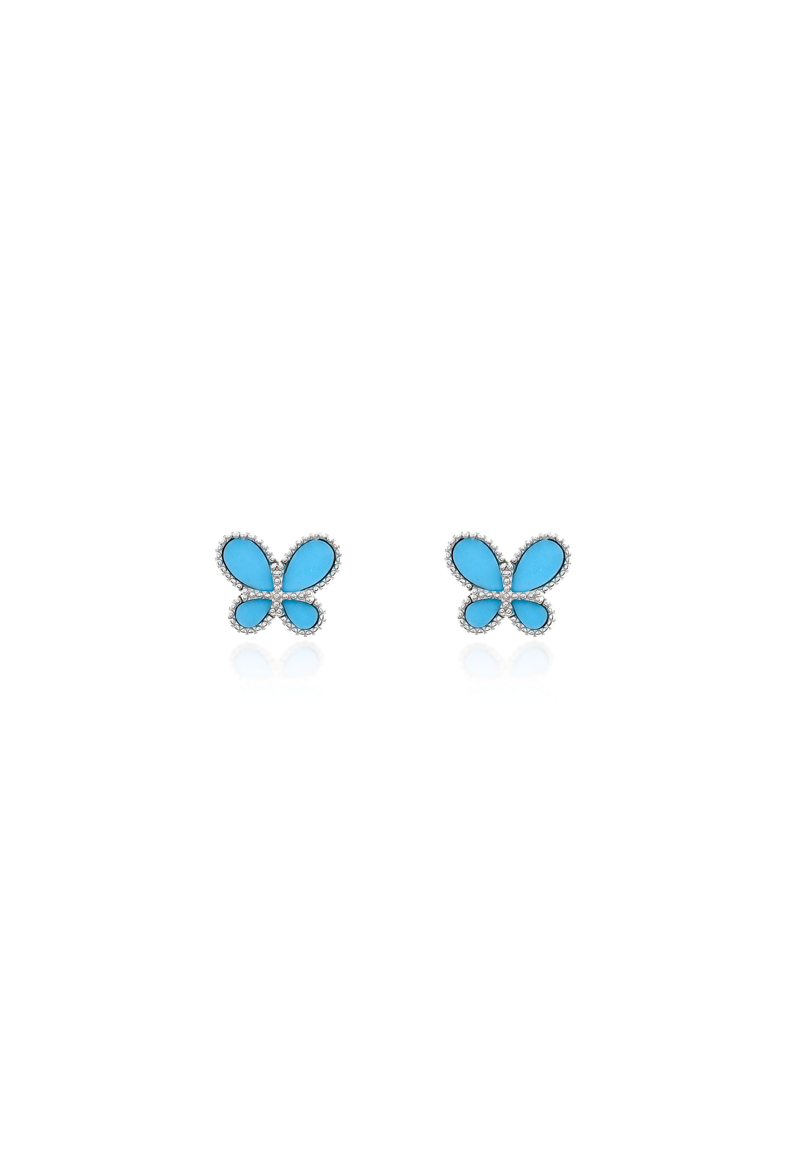 Brinco borboleta turquesa - LETOAH