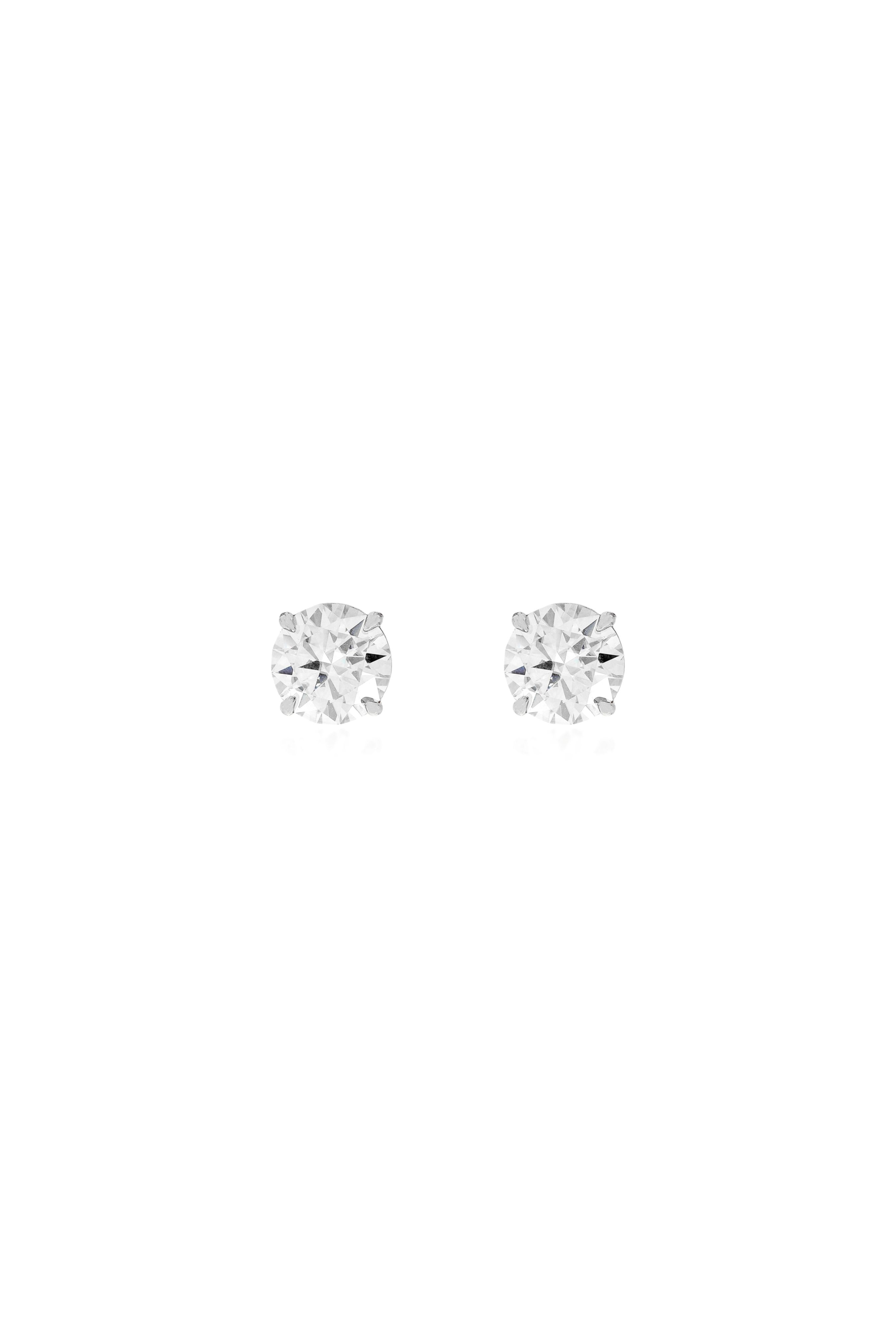 Brinco Ponto de luz 8mm moissanite - LETOAH