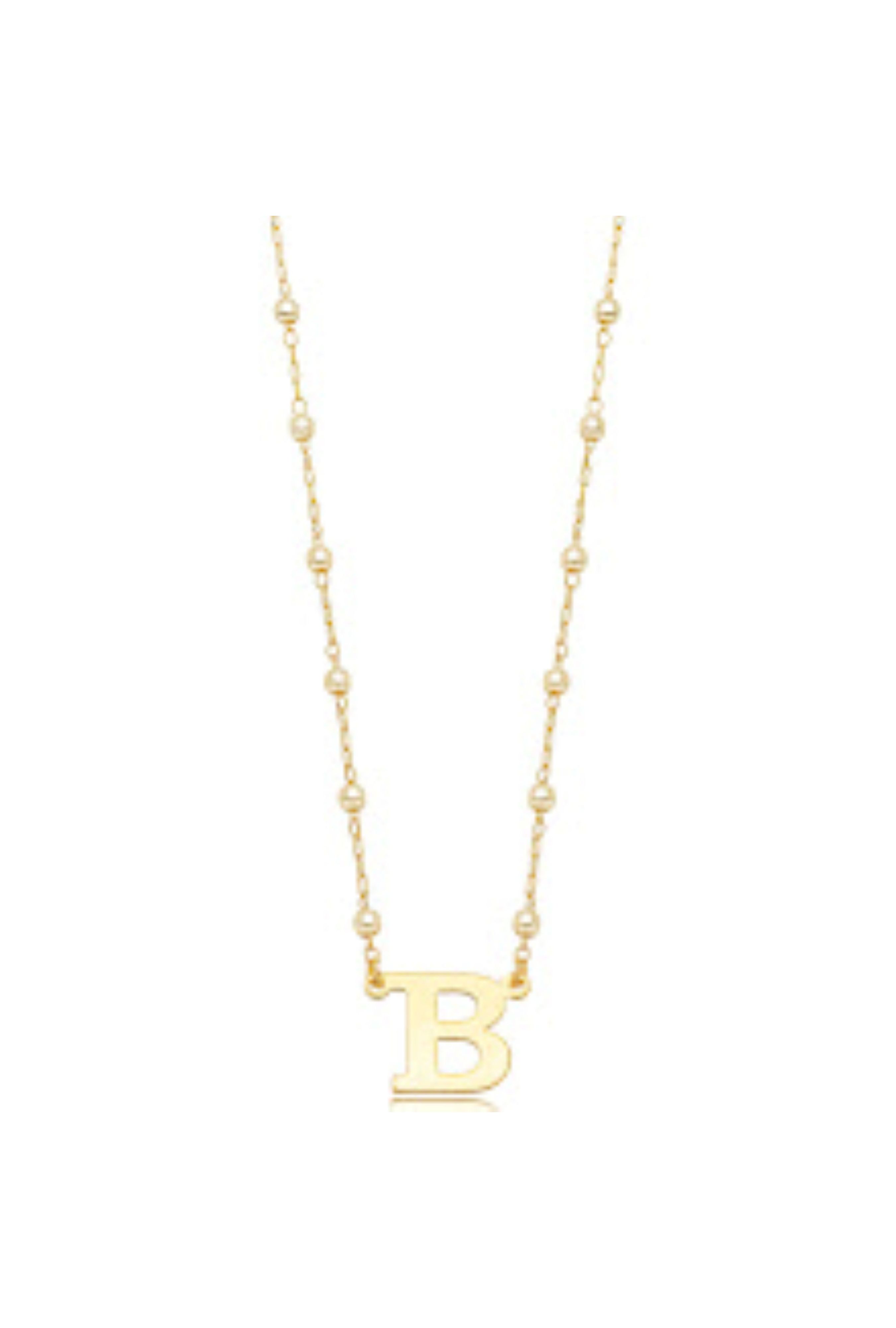 Colar pérolas letra B - LETOAH