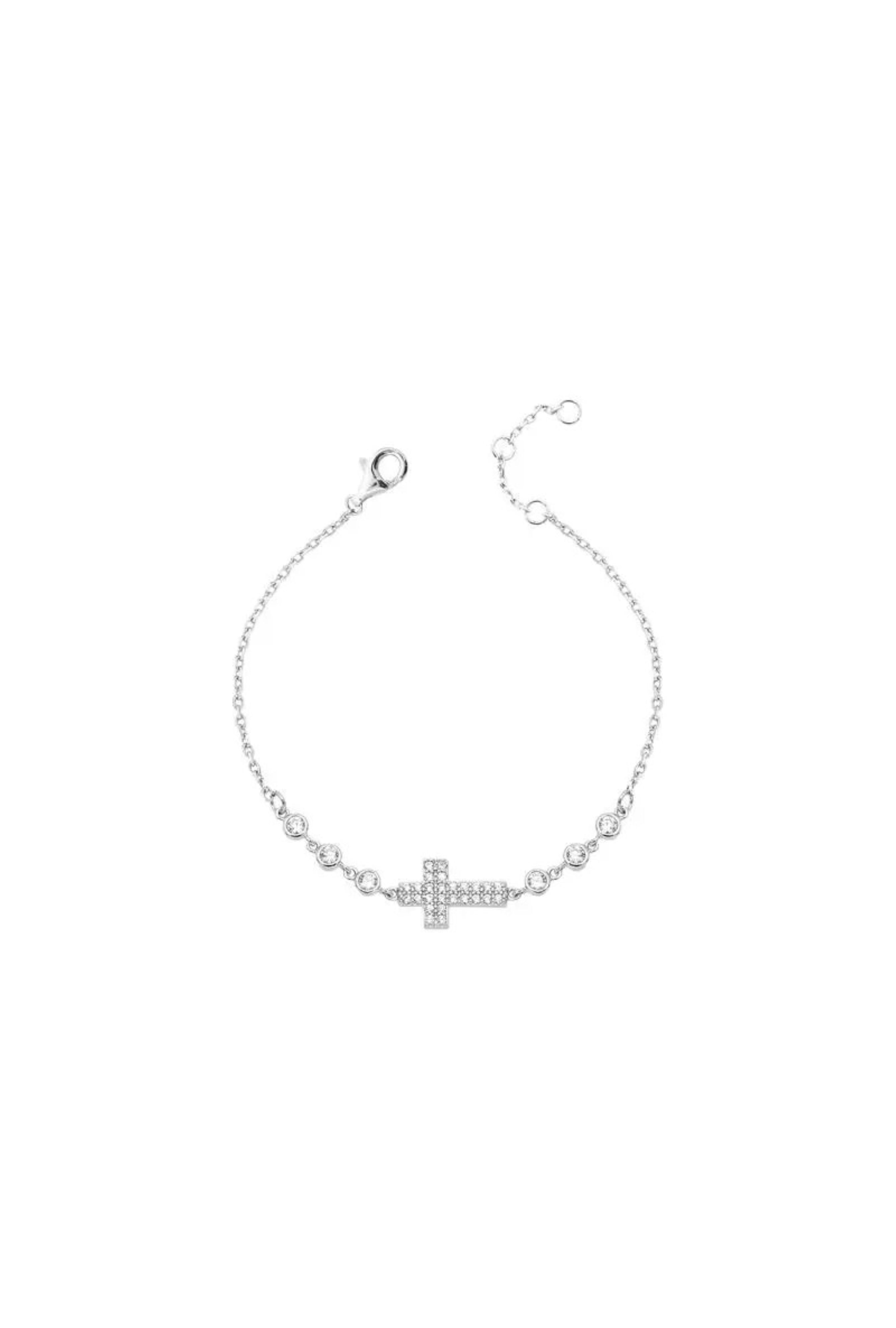 Pulseira cruz cravejada - LETOAH