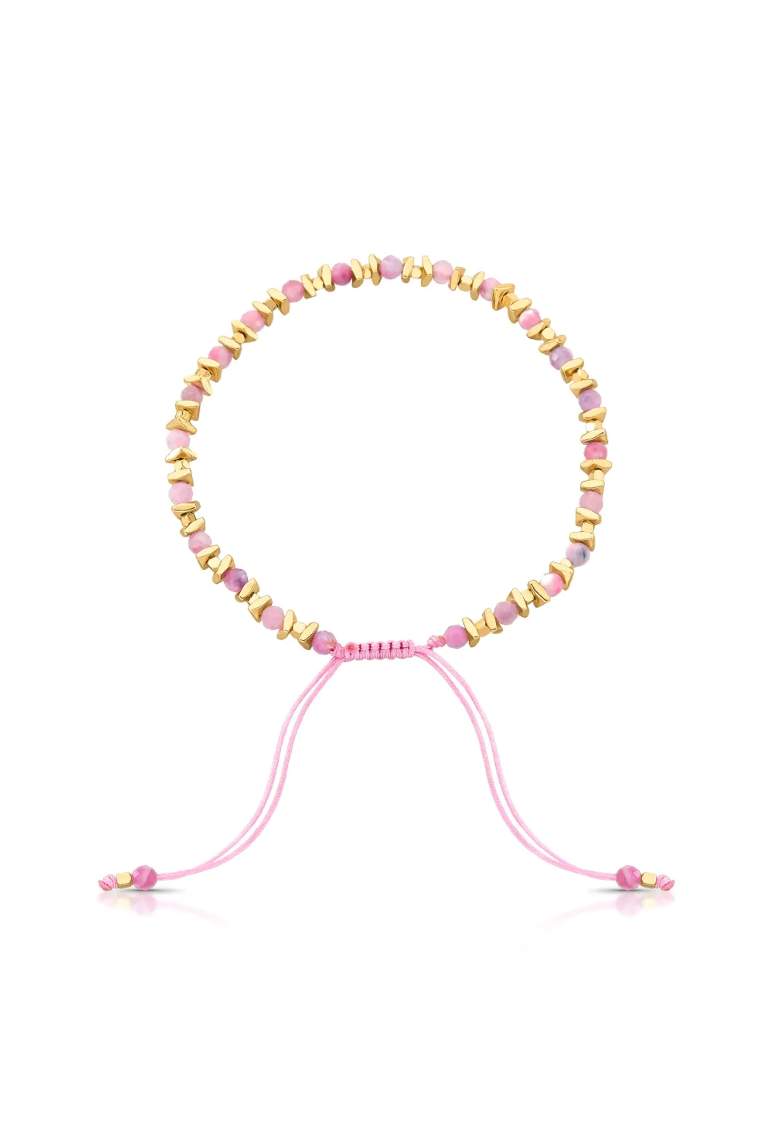 Pulseira Turmalina rosa - LETOAH