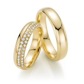 Alianças Cravejadas Com Diamantes de Casamento - Helder Joalheiros