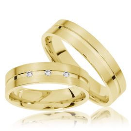 Aliança de Casamento Fosca e Polida - Helder Joalheiros 
