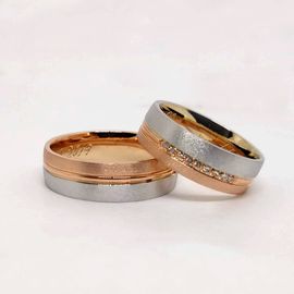 Aliança em Ouro de Casamento com Diamantes - Helder Joalheiros