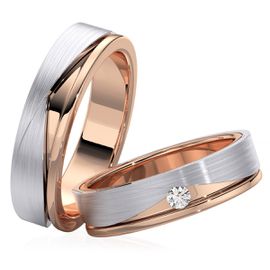 Alianças de Bodas e Casamento - Eterno Brilho - Ouro 18k - Helder Joalheiros