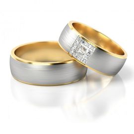 Alianças de Bodas Declaração Eterna - Aura Nobre - Ouro 18k 750 - Helder Joalheiros