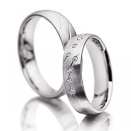 Aliança de Casamento - Ouro 18k com Diamantes - Helder Joalheiros
