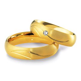 Aliança de Casamento- Ouro 18k com Diamantes - Helder Joalheiros