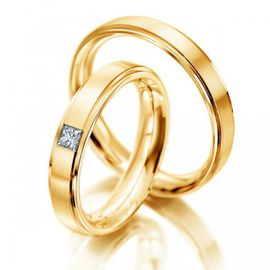 Aliança de Casamento com Diamante - Helder Joalheiros