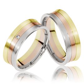 Alianças para Bodas - Ouro em Ouro 18k - Helder Joalheiros