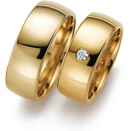Aliança de Casamento 8,0 Milímetros com Diamantes - Ouro 18k 750 - Helder Joalheiros
