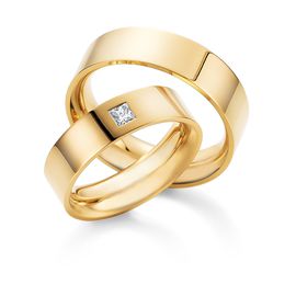 Aliança de Casamento com Diamante Prince - Helder Joalheiros 