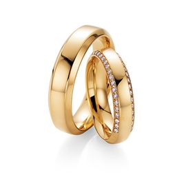 Aliança de Ouro 18k com Diamantes - Helder Joalheiros