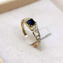 Anel de Formatura Crown Safira Azul - Helder Joalheiros 