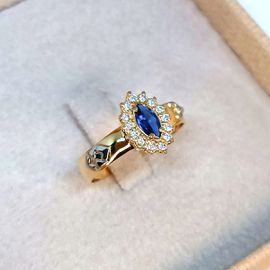Anel de Formatura em Ouro 18k Navete - Helder Joalheiros 