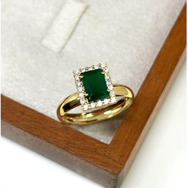 Anel de Formatura em Ouro 18k Retangular - Helder Joalheiros 