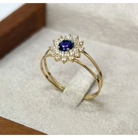 Anel de Formartura em Ouro 18k Personalizado Flor - Helder Joalheiros 