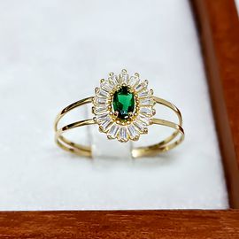 Anel em Ouro 18k Oval Cravejado e Personalizado - Helder Joalheiros 
