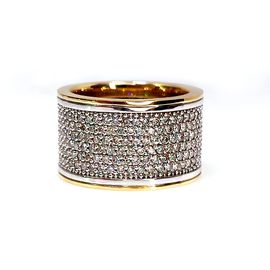 Anel em Ouro 18k Cravejado com Diamantes - Helder Joalheiros 