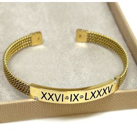 Bracelete Chronos Romanus Ouro 18k Personalizado - Helder Joalheiros 