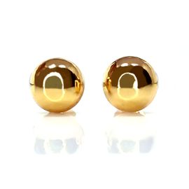 Brinco em Ouro 18k Meia Bola Polida - Helder Joalheiros 