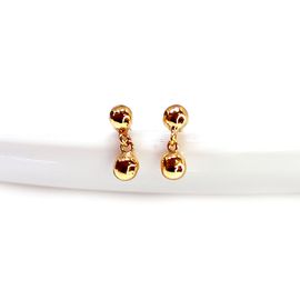 Brinco em Ouro 18k Pingente Bolinha - Helder Joalheiros 
