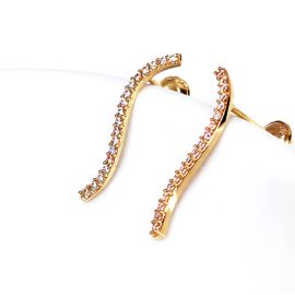 Brinco em Ouro 18k Curva em S - Helder Joalheiros 