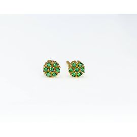 Brinco Margaridinha com Pedras em Ouro 18K - Helder Joalheiros 
