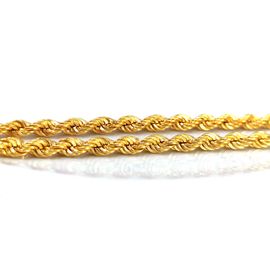 Cordão Torcido em Ouro Amarelo 18k com 60 Centímetros - Helder Joalheiros