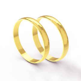 Aliança em Ouro 18k Trabalhada personalizada para Casamento e Noivado - Helder Joalheiros 
