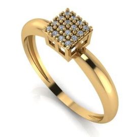 Anel em Ouro 18k com Diamantes - Helder Joalheiros