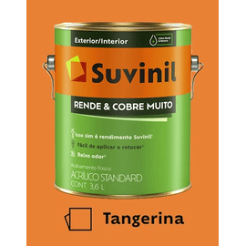 Rende e Cobre muito fosco tangerina 3,6L Suvinil - Hidráulica Tropeiro