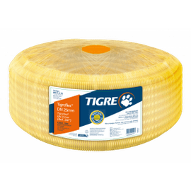 Eletroduto Corrugado Amarelo 3/4 25mm 50mts - Tigr - Hidráulica Tropeiro