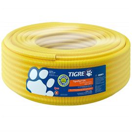 Corrugado PVC 32MM 25M Amarelo Tigre - Hidráulica Tropeiro