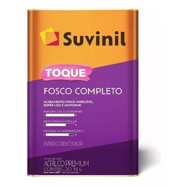 SUVINIL ACRILICO TOQUE FOSCO COMPLETO BRANCO NEVE ... - Hidráulica Tropeiro