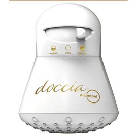 Dicompel Ducha Doccia Branco/Gold 220V/5500W - Hidráulica Tropeiro
