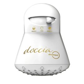 Dicompel Ducha Doccia Branco/Gold 220V/5500W - Hidráulica Tropeiro
