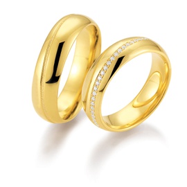 Aliança de Casamento Cravejada com Diamantes - Helder Joalheiros