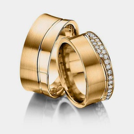 Aliança de Casamento com Diamantes - Helder Joalheiros