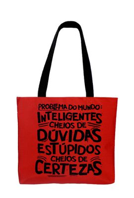 BOOK BAG CHARLES BUKOWSKI - Vermelha - Tertúlia Produtos Literários