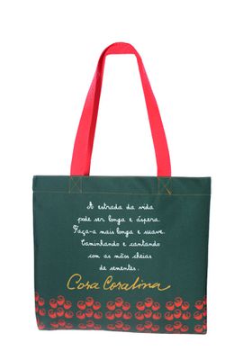 BOOK BAG CORA CORALINA SEMENTES - Verde - Tertúlia Produtos Literários