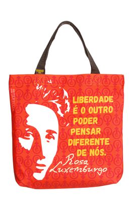 BOOK BAG ROSA LUXEMBURGO - Vermelha - Tertúlia Produtos Literários