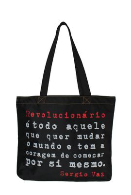 BOOK BAG SERGIO VAZ - Preto - Tertúlia Produtos Literários