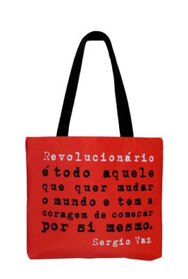 BOOK BAG SERGIO VAZ - Vermelho - Tertúlia Produtos Literários