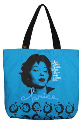 BOLSA CLARICE - Azul Turquesa - Tertúlia Produtos Literários