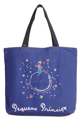 BOLSA PEQUENO PRÍNCIPE B612 - Azul - Tertúlia Produtos Literários