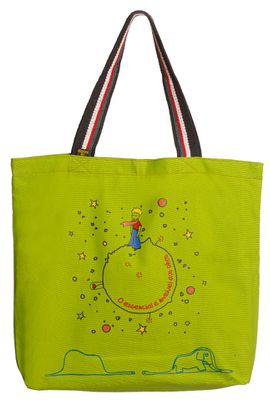 BOLSA PEQUENO PRÍNCIPE B612 - Verde Claro - Tertúlia Produtos Literários