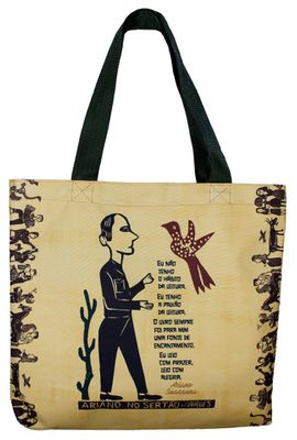 BOLSA ARIANO SUASSUNA - Cru - Tertúlia Produtos Literários
